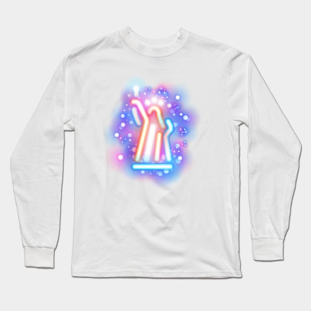 Statue of Liberty Neon Long Sleeve T-Shirt by KindlyHarlot